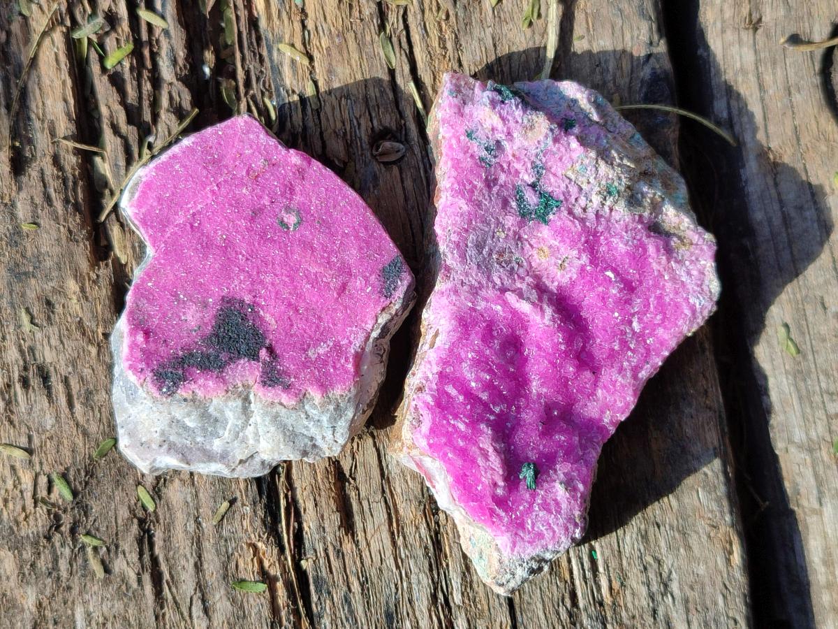 Natural Drusy Salrose Cobaltoan Specimens on Dolomite x 24 From Kakanda, Congo - Toprock Gemstones and Minerals 