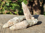 Natural Drusy Quartz Coated Spearhead Calcite Crystals x 35 From Albert's Mountain, Lesotho - Toprock Gemstones and Minerals 