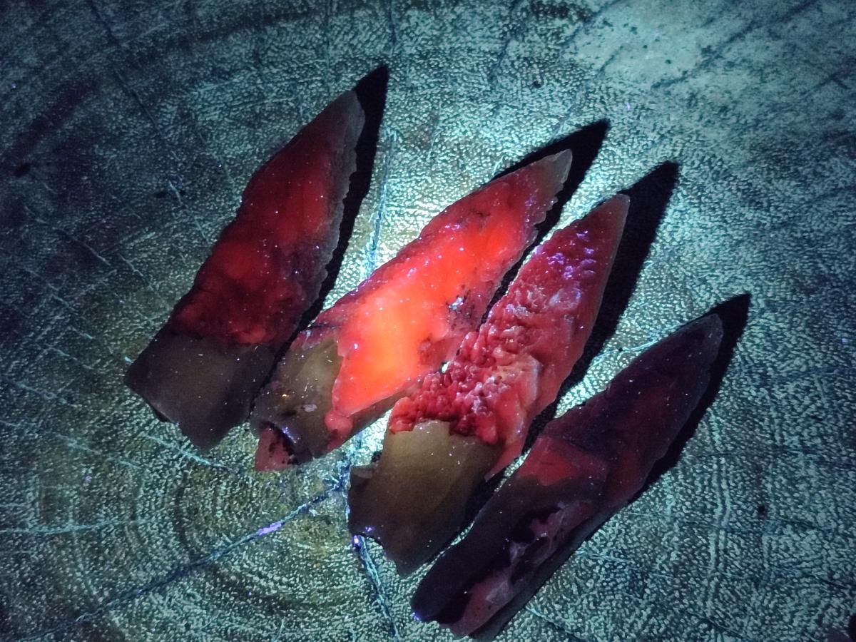 Natural Drusy Quartz Coated Spearhead Calcite Crystals x 35 From Albert's Mountain, Lesotho - Toprock Gemstones and Minerals 