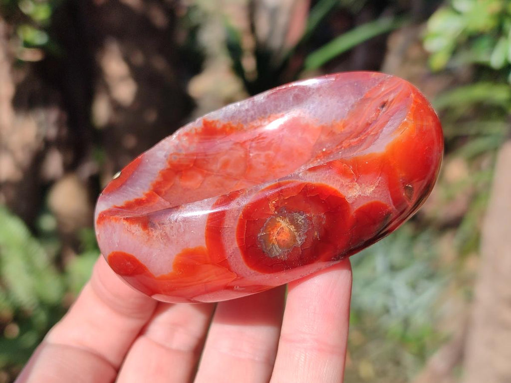 Polished Carnelian Agate Gemstone Bowls x 12 From Madagascar - Toprock Gemstones and Minerals 