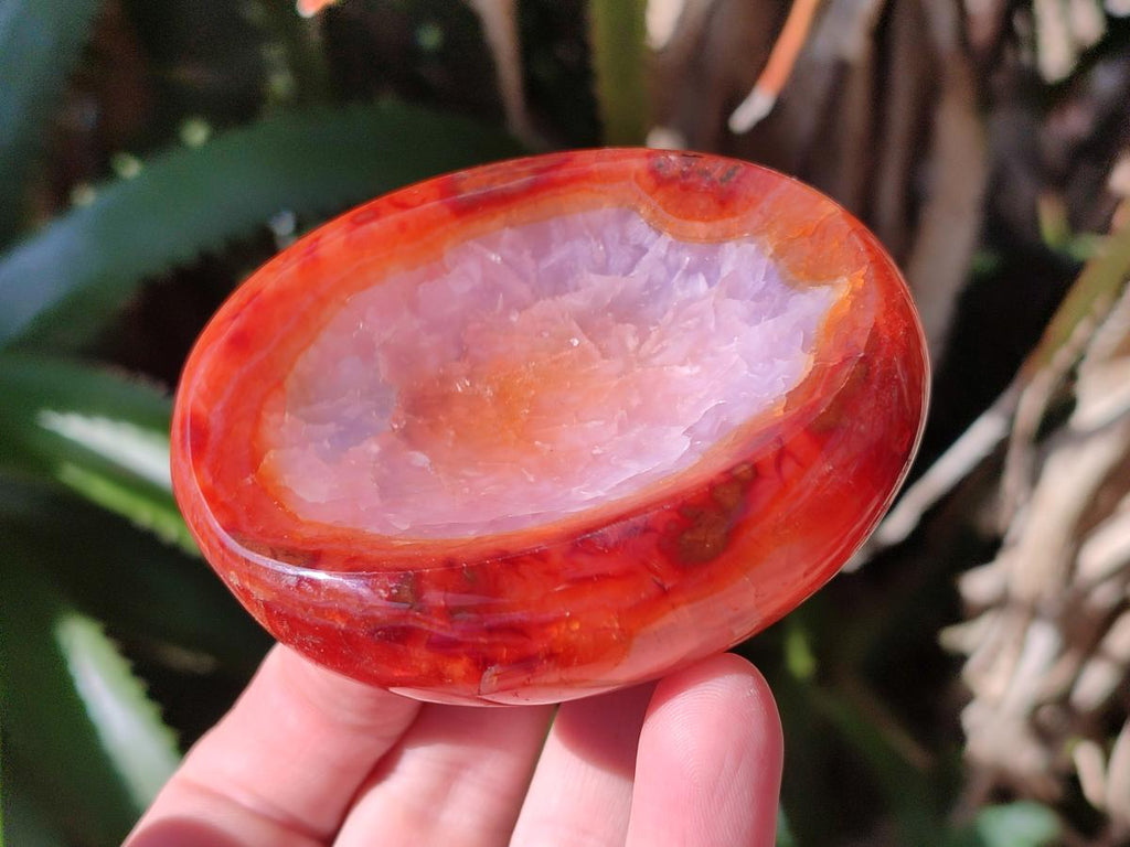Polished Carnelian Agate Gemstone Bowls x 12 From Madagascar - Toprock Gemstones and Minerals 