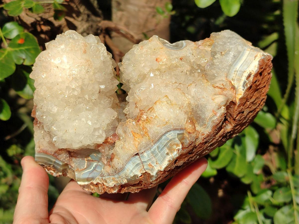Natural Stalagmitic Agate with Cristobalite x 2 From Didi, Madagascar - Toprock Gemstones and Minerals 