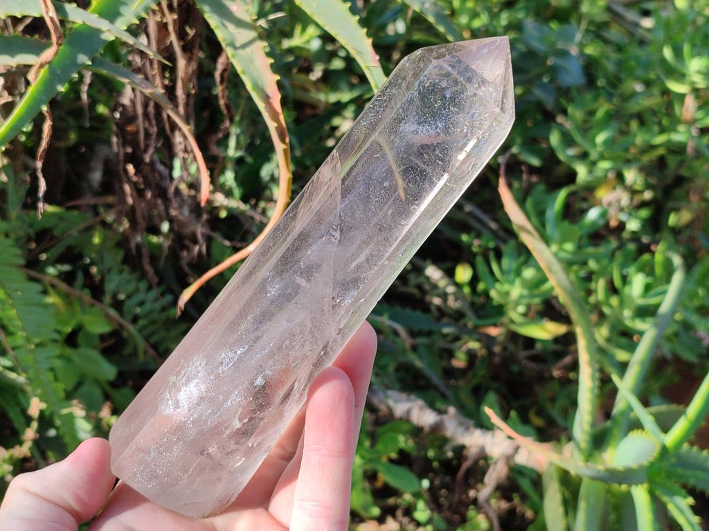 Polished Smokey Quartz Tower and Crystal x 2 From Madagascar - Toprock Gemstones and Minerals 