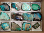 Polished Shattuckite Free Forms x 12 From Kaokoveld, Namibia - Toprock Gemstones and Minerals 