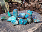 Polished Shattuckite Free Forms x 12 From Kaokoveld, Namibia - Toprock Gemstones and Minerals 