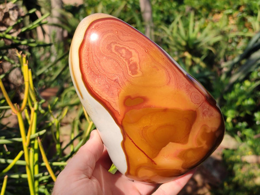 Polished Large Polychrome Jasper Standing Display Piece x 1 From NW Coast, Madagascar - Toprock Gemstones and Minerals 