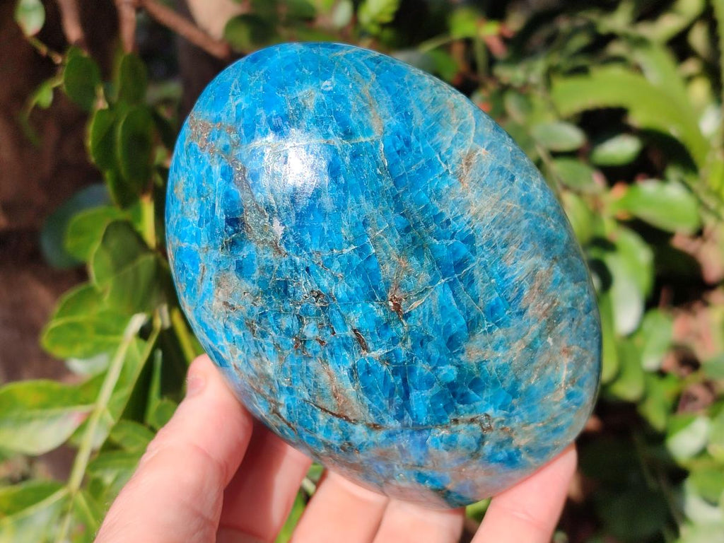Polished Blue Apatite Standing Display Pieces x 3 From Betroka, Madagascar - Toprock Gemstones and Minerals 