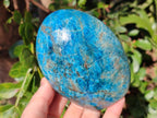 Polished Blue Apatite Standing Display Pieces x 3 From Betroka, Madagascar - Toprock Gemstones and Minerals 
