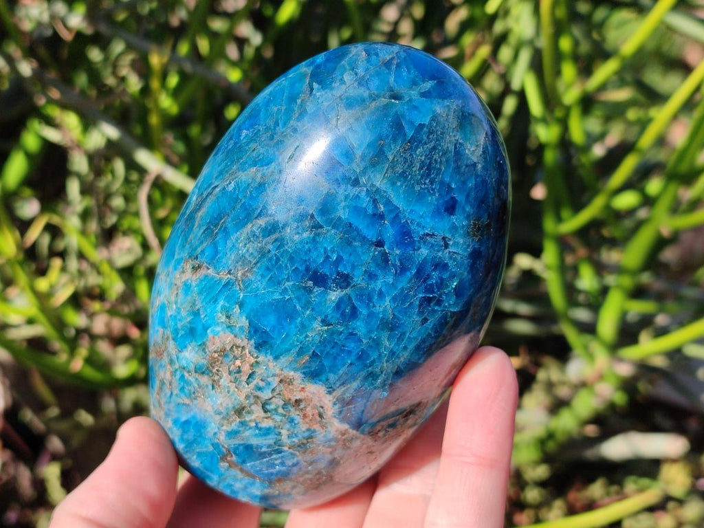 Polished Blue Apatite Standing Display Pieces x 3 From Betroka, Madagascar - Toprock Gemstones and Minerals 
