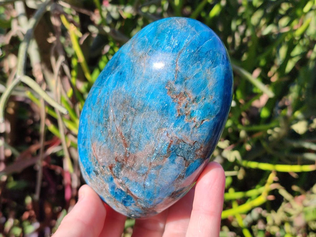 Polished Blue Apatite Standing Display Pieces x 3 From Betroka, Madagascar - Toprock Gemstones and Minerals 