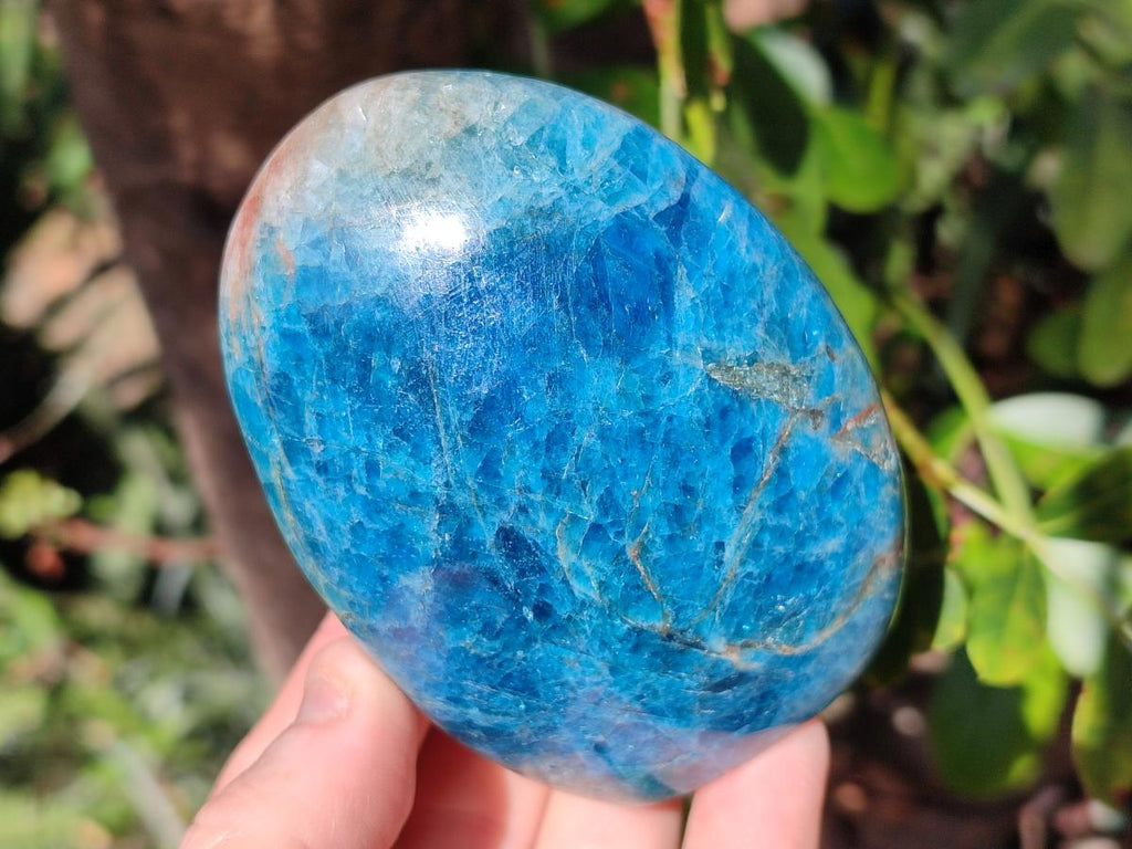 Polished Blue Apatite Standing Display Pieces x 3 From Betroka, Madagascar - Toprock Gemstones and Minerals 