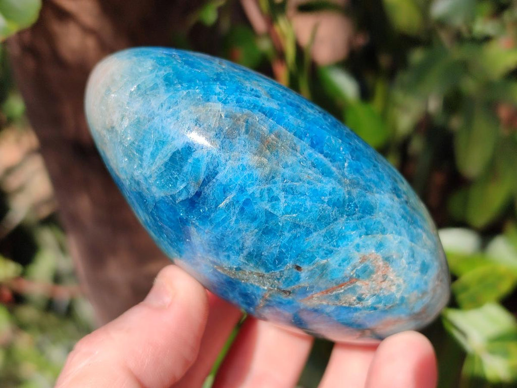 Polished Blue Apatite Standing Display Pieces x 3 From Betroka, Madagascar - Toprock Gemstones and Minerals 