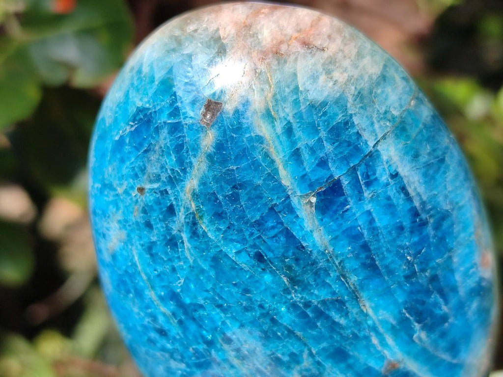 Polished Blue Apatite Standing Display Pieces x 3 From Betroka, Madagascar - Toprock Gemstones and Minerals 