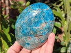 Polished Blue Apatite Standing Display Pieces x 3 From Betroka, Madagascar - Toprock Gemstones and Minerals 