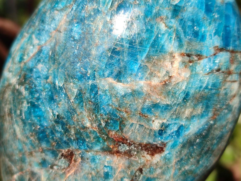 Polished Blue Apatite Standing Display Pieces x 3 From Betroka, Madagascar - Toprock Gemstones and Minerals 