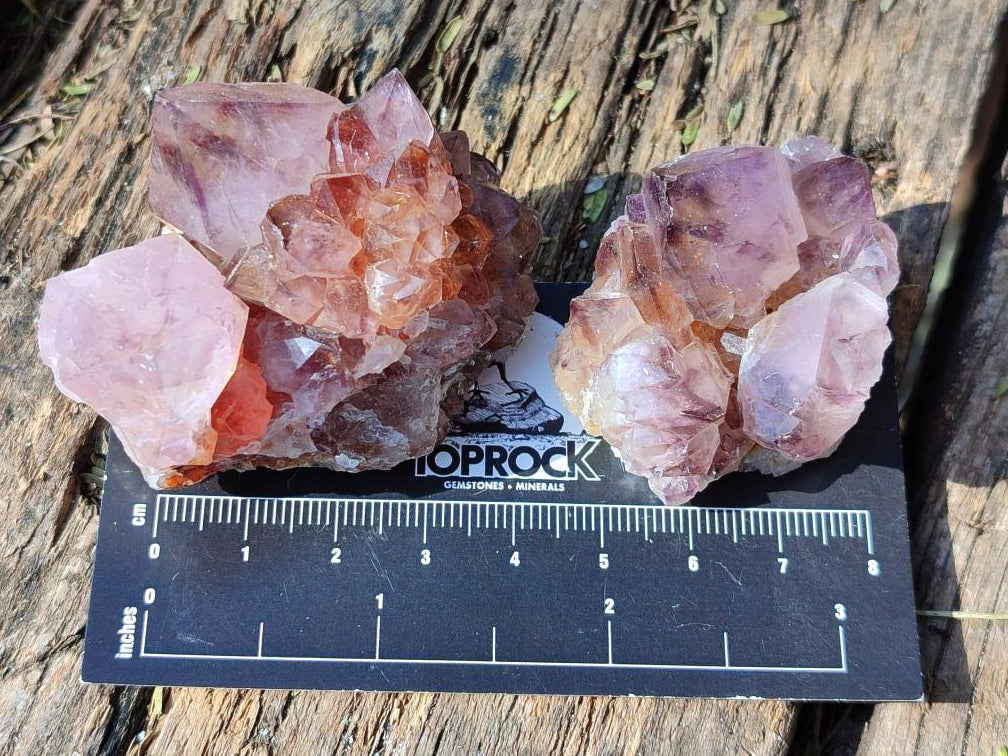 Natural Spirit Quartz and Ametrine Crystals and Clusters x 20 From Boekenhouthoek, South Africa - Toprock Gemstones and Minerals 