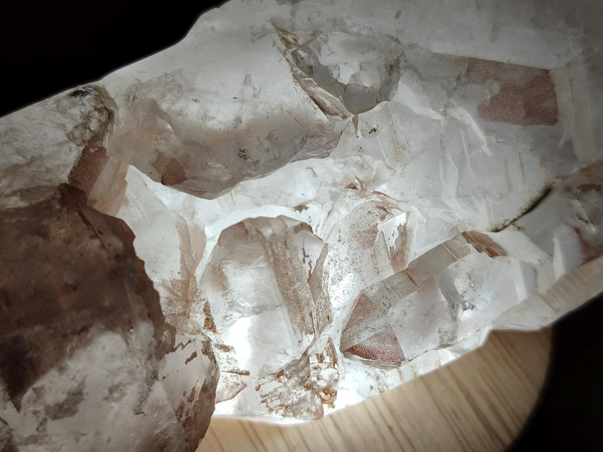 Polished GIrasol Elestial Quartz Display Crystals x 6 From Madagascar - Toprock Gemstones and Minerals 