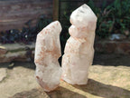 Polished GIrasol Elestial Quartz Display Crystals x 6 From Madagascar - Toprock Gemstones and Minerals 