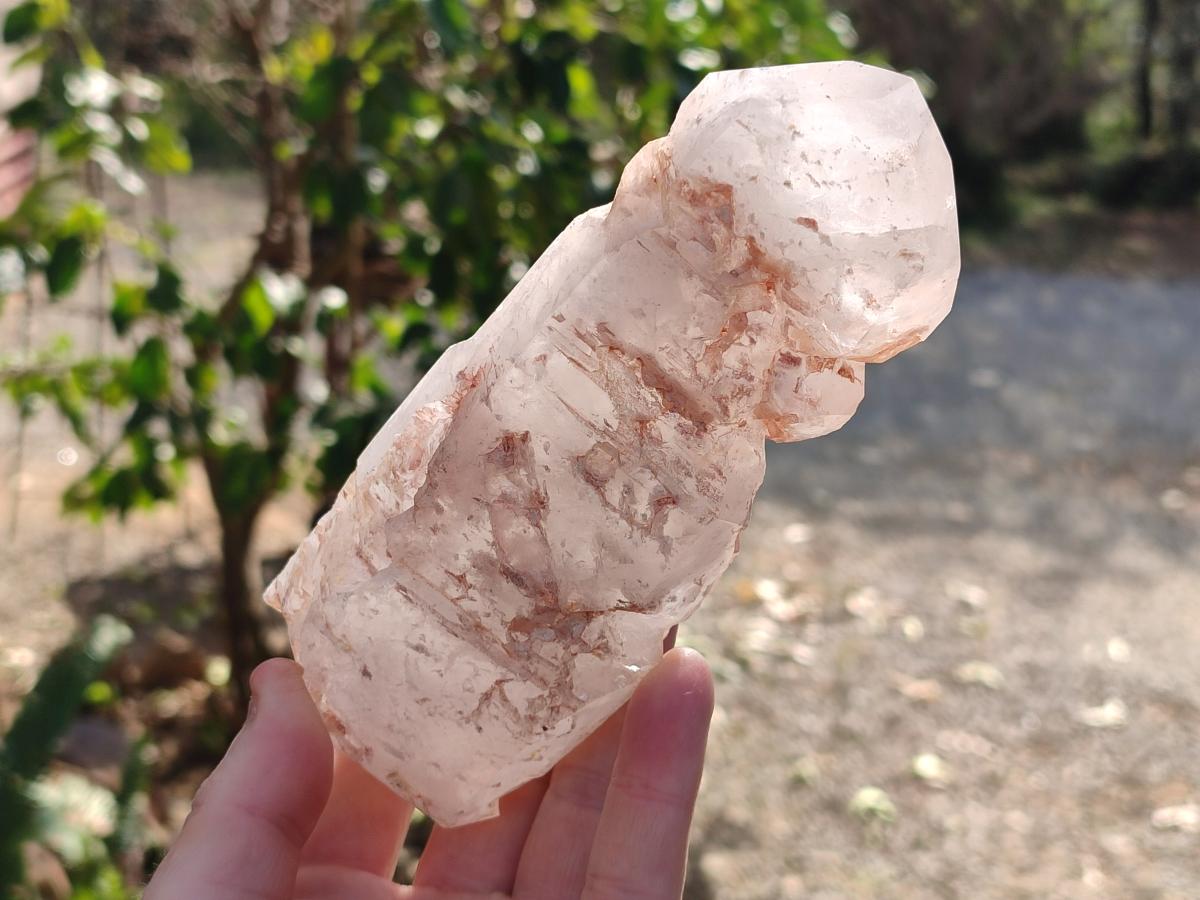 Polished GIrasol Elestial Quartz Display Crystals x 6 From Madagascar - Toprock Gemstones and Minerals 