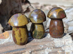 Polished Malagasy Jasper Mushrooms x 24 From Madagascar - Toprock Gemstones and Minerals 
