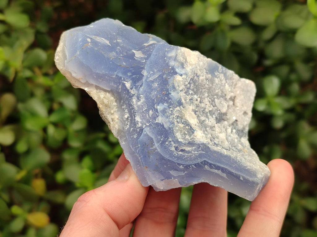 Natural Blue Lace Agate Specimens x 4 From Nsanje, Malawi - Toprock Gemstones and Minerals 
