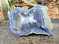 Natural Blue Lace Agate Specimens x 4 From Nsanje, Malawi - Toprock Gemstones and Minerals 