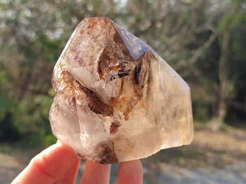 Polished Smokey Quartz Display Crystals x 2 From Madagascar - Toprock Gemstones and Minerals 