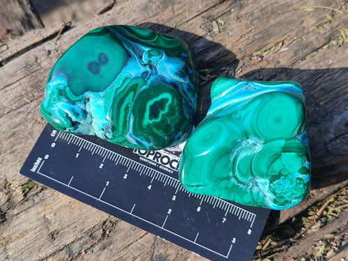 Polished Malacolla Free Forms x 12 From Kulukuluku, Congo - Toprock Gemstones and Minerals 