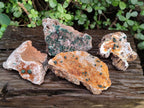 Natural Ball Malachite Specimens Coated with Drusy Quartz on Dolomite x 4 From Mindingi Mine, Congo - Toprock Gemstones and Minerals 