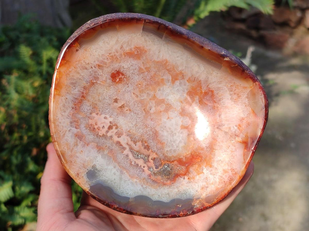 Polished Carnelian Agate Gemstone Bowls x 2 From Madagascar - Toprock Gemstones and Minerals 