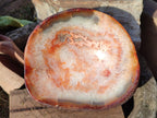 Polished Carnelian Agate Gemstone Bowls x 2 From Madagascar - Toprock Gemstones and Minerals 