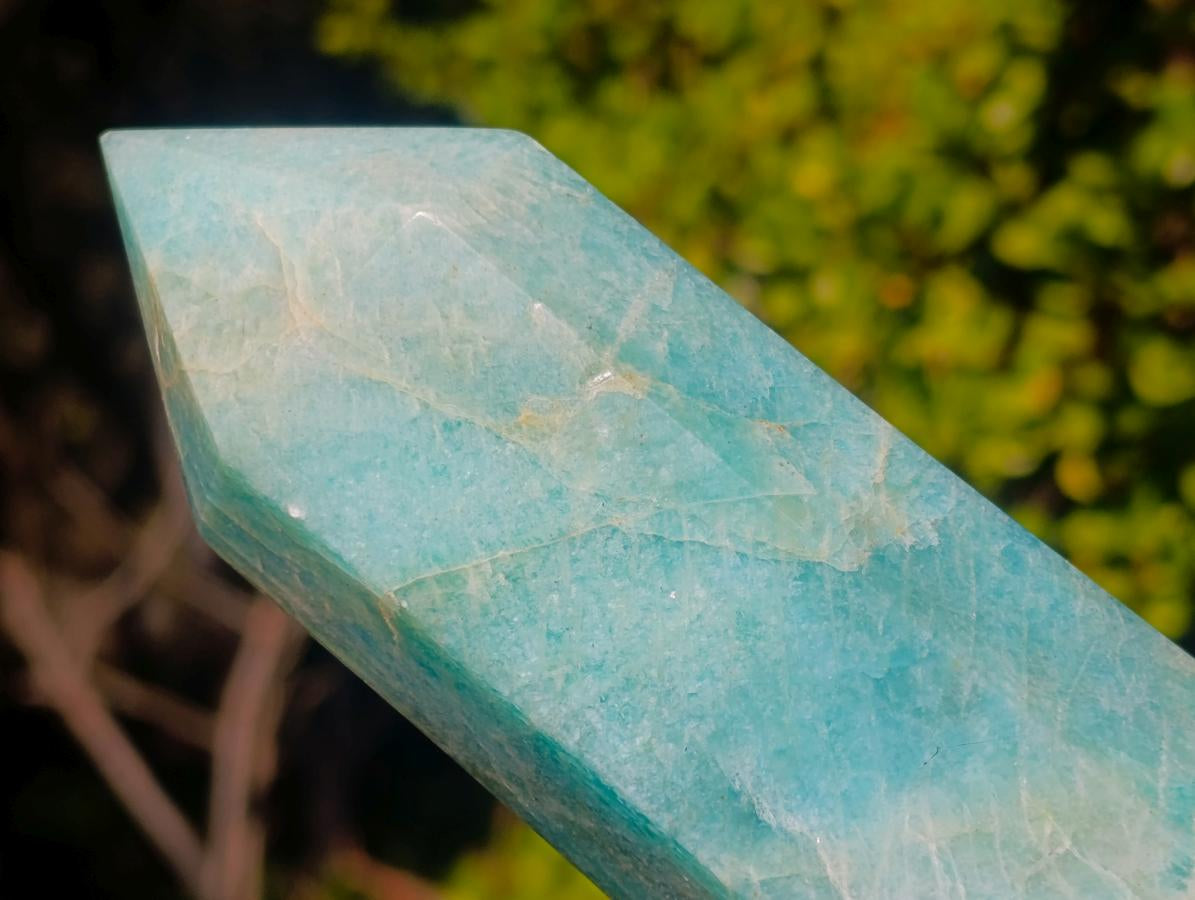 Polished Amazonite Display Crystals x 2 From Madagascar - Toprock Gemstones and Minerals 