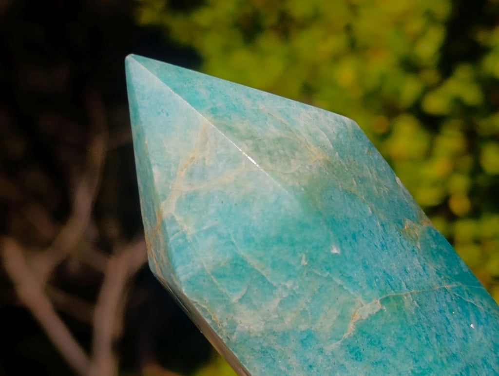 Polished Amazonite Display Crystals x 2 From Madagascar - Toprock Gemstones and Minerals 