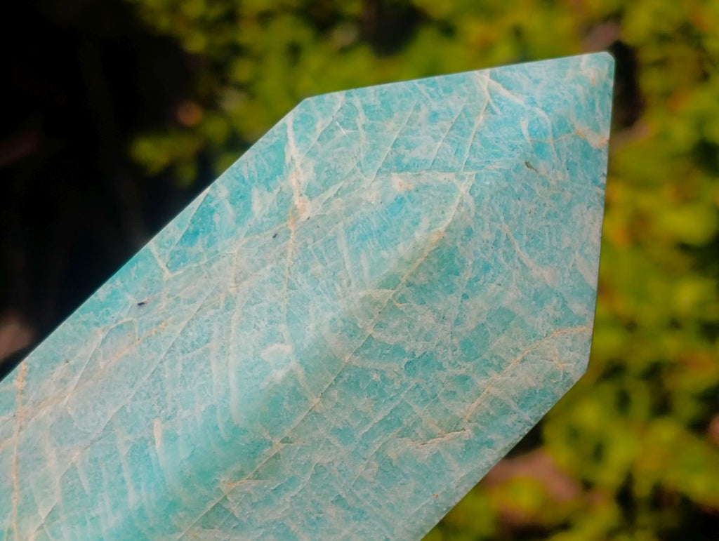 Polished Amazonite Display Crystals x 2 From Madagascar - Toprock Gemstones and Minerals 