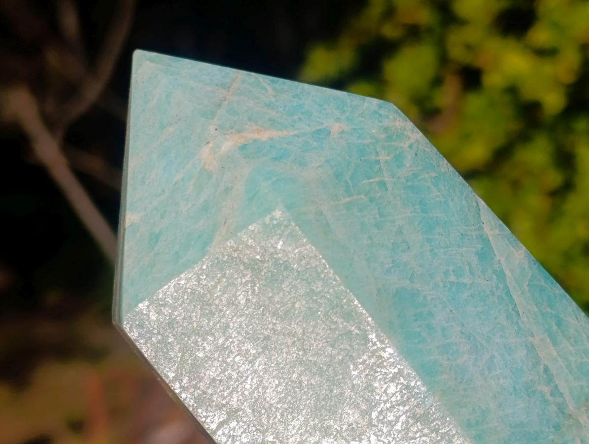 Polished Amazonite Display Crystals x 2 From Madagascar - Toprock Gemstones and Minerals 