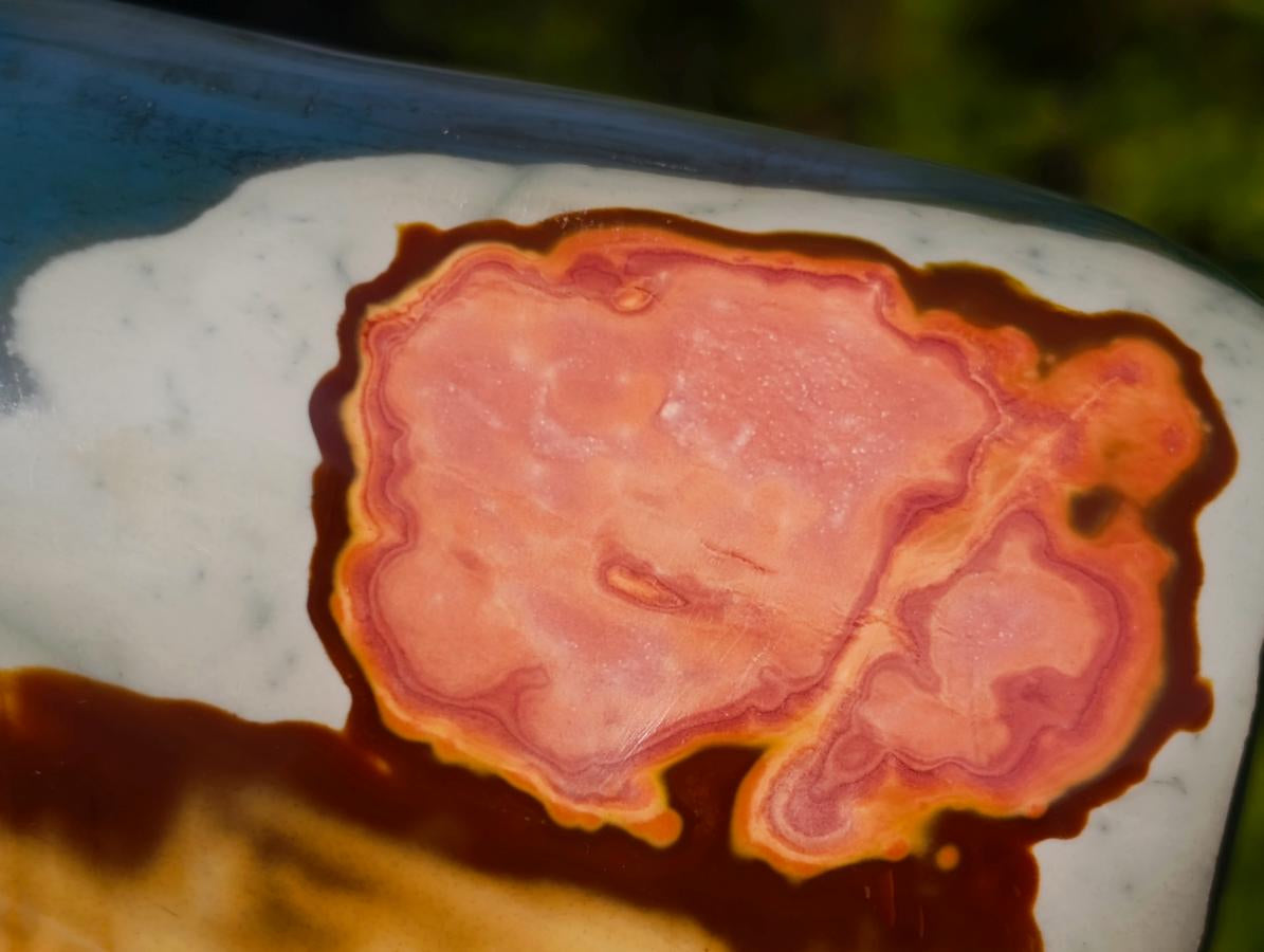 Polished Polychrome Jasper Standing Display Pieces x 2 From NW Coast, Madagascar - Toprock Gemstones and Minerals 