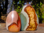 Polished Polychrome Jasper Standing Display Pieces x 2 From NW Coast, Madagascar - Toprock Gemstones and Minerals 