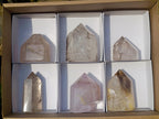Polished Smokey Quartz Crystals x 6 From Madagascar - Toprock Gemstones and Minerals 