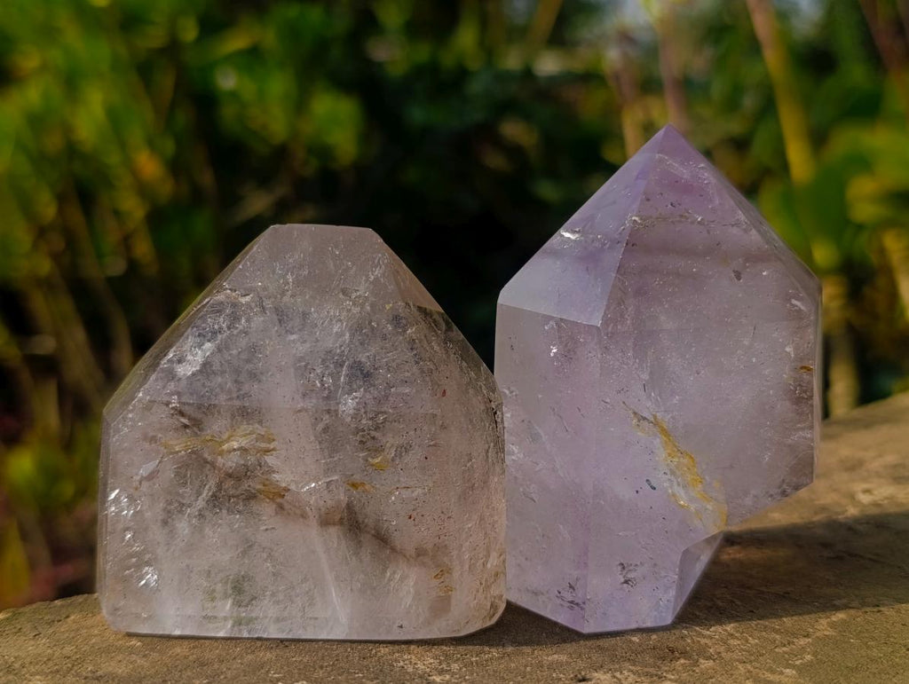 Polished Smokey Quartz Crystals x 6 From Madagascar - Toprock Gemstones and Minerals 