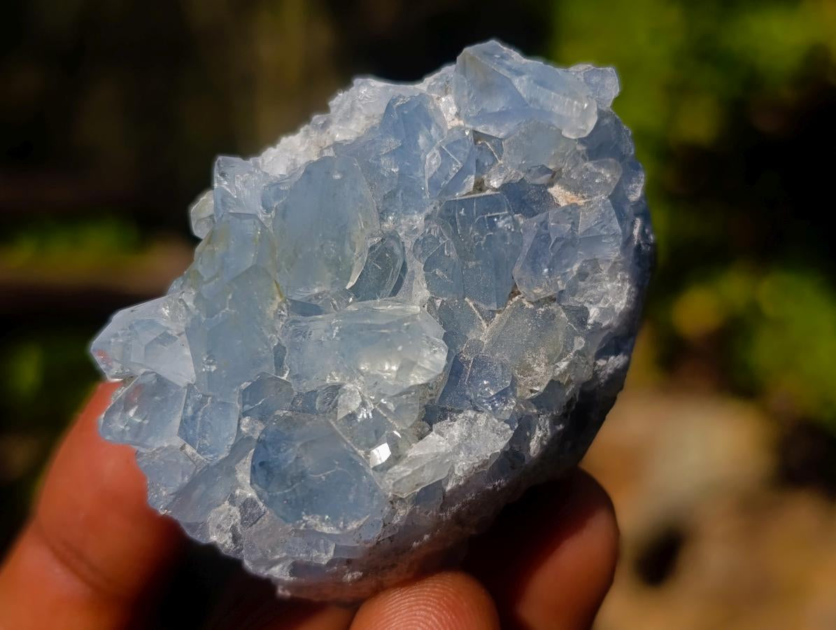 Natural Blue Celestite Specimens x 20 From Sakoany, Madagascar - Toprock Gemstones and Minerals 