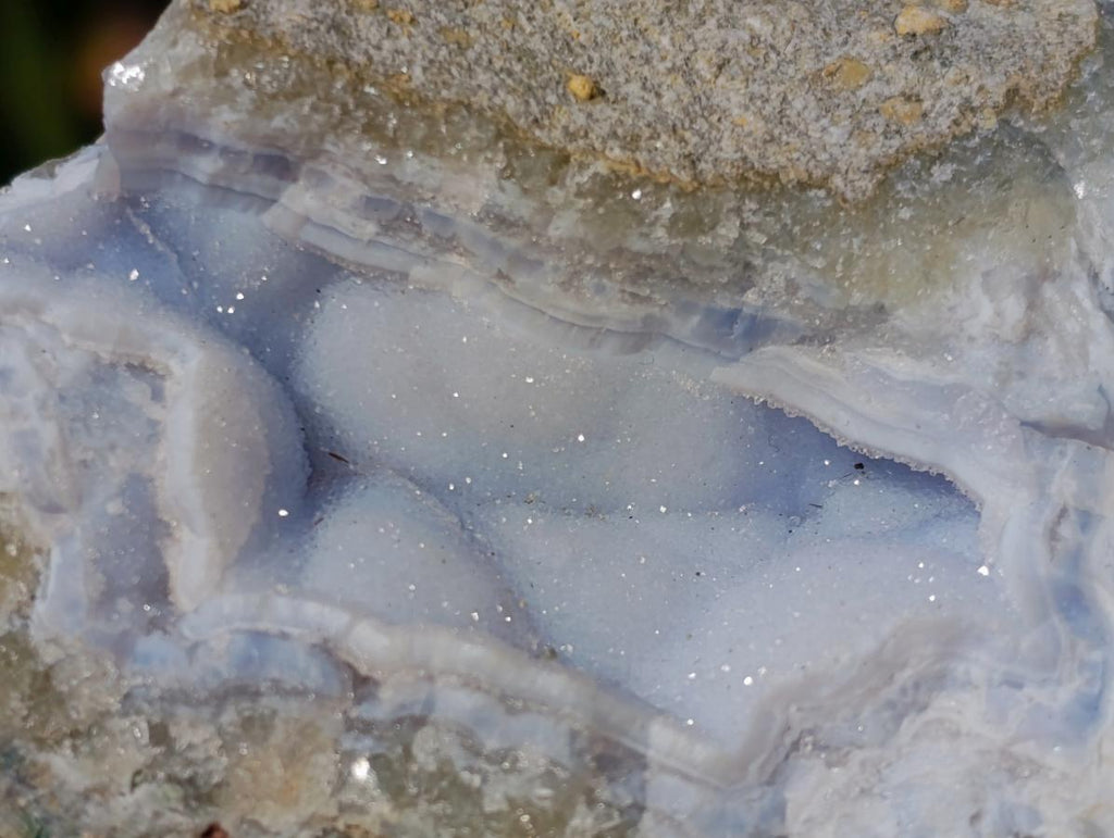 Natural Blue Lace Agate Specimens x 12 From Nsanje, Malawi - Toprock Gemstones and Minerals 