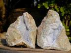 Natural Blue Lace Agate Specimens x 12 From Nsanje, Malawi - Toprock Gemstones and Minerals 