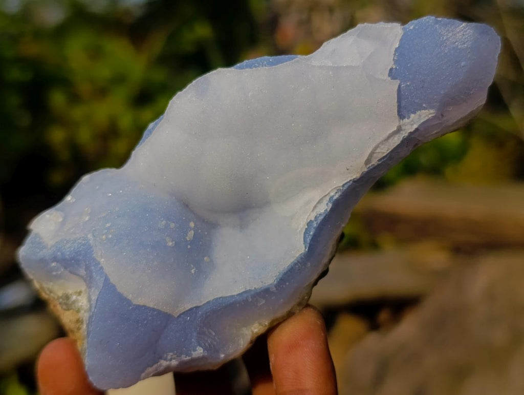 Natural Blue Lace Agate Specimens x 12 From Nsanje, Malawi - Toprock Gemstones and Minerals 