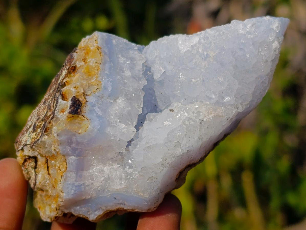Natural Blue Lace Agate Specimens x 12 From Nsanje, Malawi - Toprock Gemstones and Minerals 