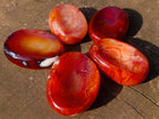Polished Carnelian Agate Gemstone Bowls x 12 From Madagascar - Toprock Gemstones and Minerals 
