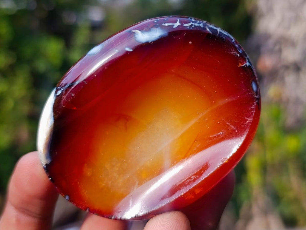 Polished Carnelian Agate Gemstone Bowls x 12 From Madagascar - Toprock Gemstones and Minerals 