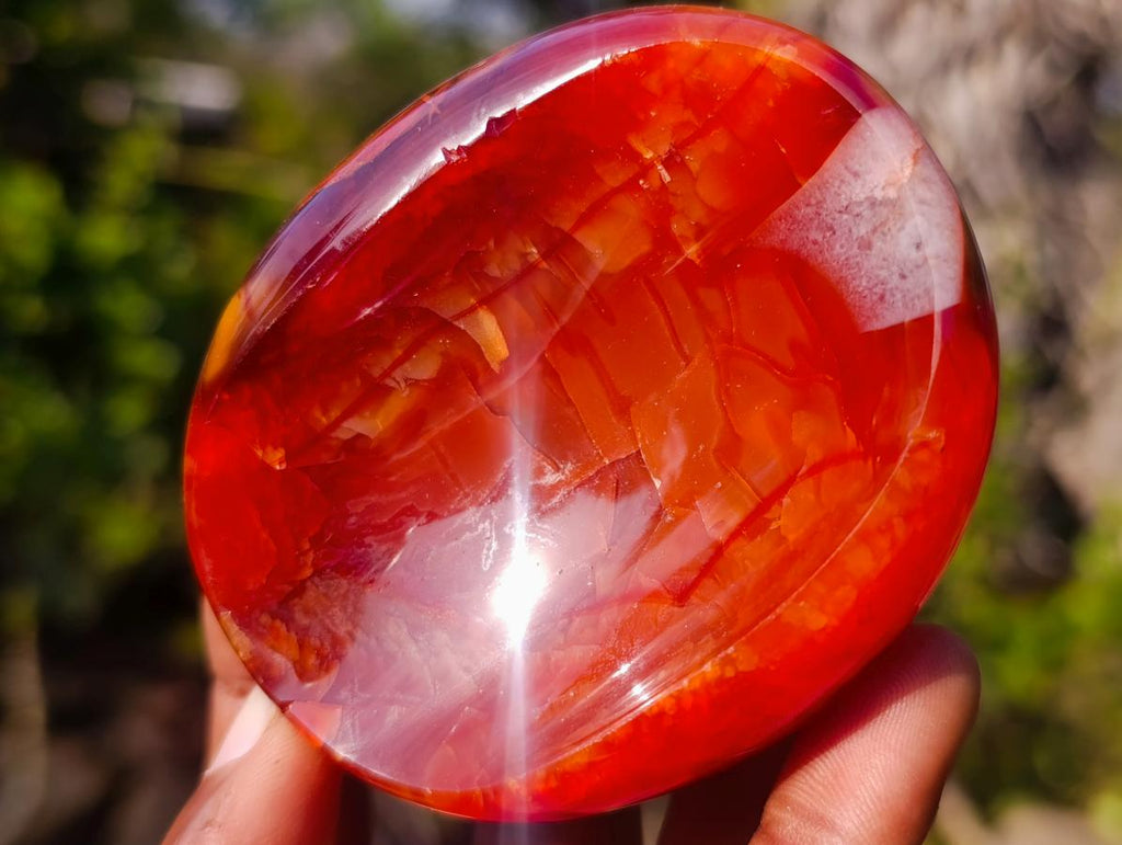 Polished Carnelian Agate Gemstone Bowls x 12 From Madagascar - Toprock Gemstones and Minerals 