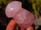 Polished Gemmy Rose Quartz Mushrooms x 24 From Madagascar - Toprock Gemstones and Minerals 