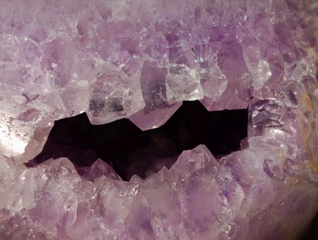 Polished Agate Amethyst Geodes Standing Display Pieces x 4 From Maintirano, Madagascar - Toprock Gemstones and Minerals 