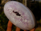 Polished Agate Amethyst Geodes Standing Display Pieces x 4 From Maintirano, Madagascar - Toprock Gemstones and Minerals 